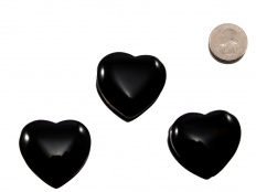 Midnight Lace Obsidian Heart - 1 pc
