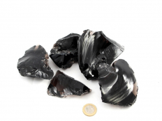 Midnight Lace Obsidian Rough Stones - 1 lb