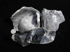 Silver Velvet Obsidian Rough Stones - 1 lb