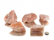 Rose Quartz Rough Stones A-Grade (South Africa) - 1 lb