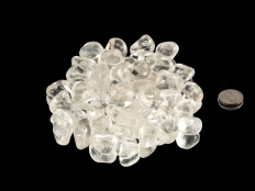 Rock Crystal / Quartz Tumbled Stones A Grade - 1 lb