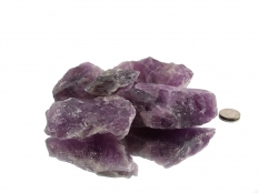 Amethyst Translucent Rough Stones - 1 lb