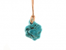 Natural Turquoise Freeform Pendant - Small