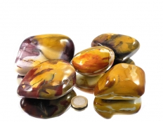Mookaite Jasper Oval XL Tumbled Stones - 1 lb