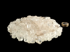Rock Crystal / Quartz Tumbled Stones Mini - 1 lb