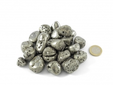 Pyrite (Fools Gold) Tumbled Stones, A Grade - 1 lb