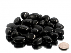 Black Tourmaline Tumbled Stones - 1 lb