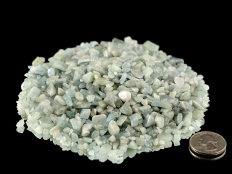 Aquamarine Tumbled Stones Micro - 1 lb