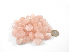 Rose Quartz Tumbled Stones Medium - 1 lb
