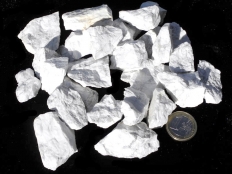 Magnesite (Howlite) Small Rough Stones - 1 lb