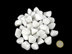 Milk/Snow Quartz Tumbled Stones - 1 lb