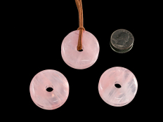 Rose Quartz Jewelry Donut 40 mm - 1 pc