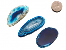 Agate Slices Blue Small - 1 pc