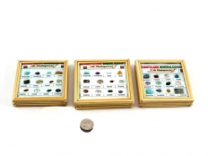 12 Pieces Madagascar Mineral Collection Box - faceted/polished