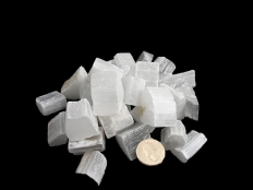 Selenite (Gypsum) Small Rough Stones - 1 lb