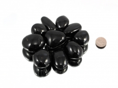 Tourmaline Black XL Tumbled Stones - 1 lb