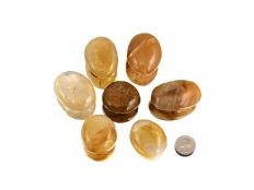 Golden Quartz XL Tumbled Stones - 1 lb