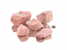 Thulite Rough Stones (Snillfjorden) - 1 lb