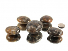 Moonstone Black XL Tumbled Stones - 1 lb