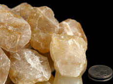 Golden Quartz Rough Stones Small - 1lb