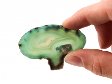 Agate Slices Green Small - 1 pc