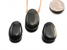 Gold Sheen Obsidian Drop Bead Pendant