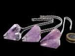 Amethyst Pendulum with Silver Chain