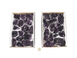Amethyst Crystal Geode Pieces - Extra Quality - 1 box