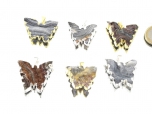 Butterfly Druzy Pendant - 1 pc