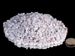 Blue Lace Agate Tumbled Stones micro - 1 lb
