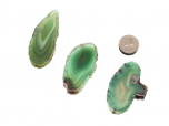 Agate Slices Green Small - 1 pc