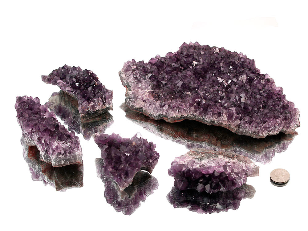 Amethyst Crystal Geode Pieces Uruguay A - 1 lb