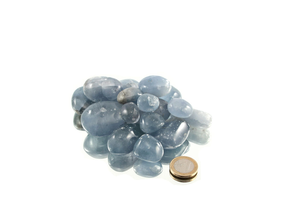 Celestine Tumbled Stones - 1 lb