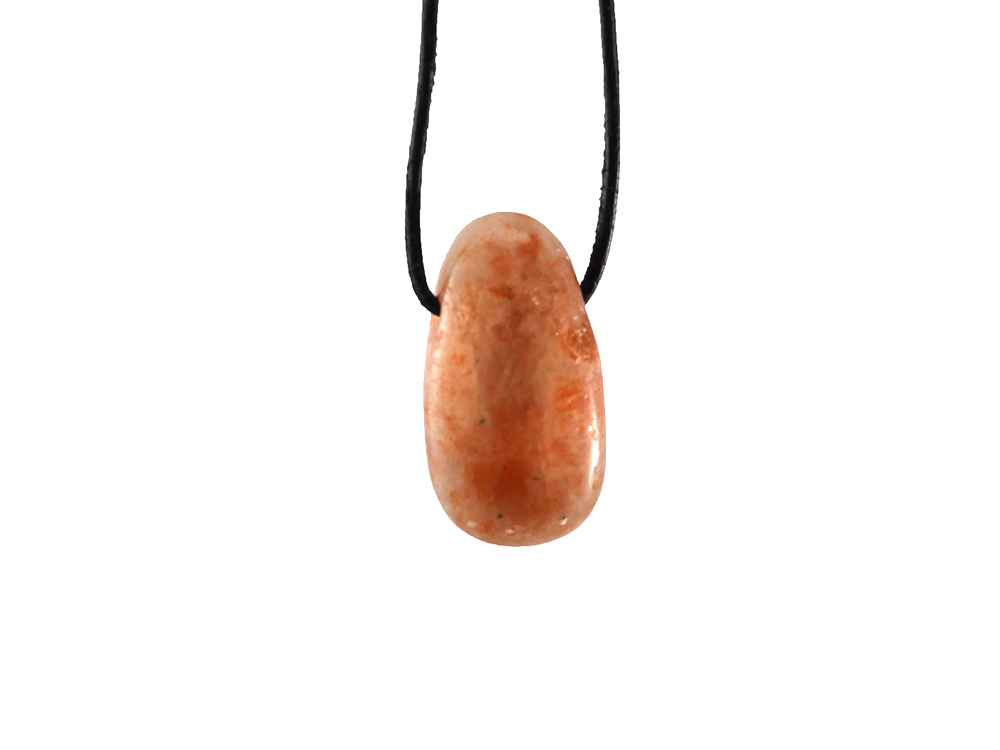 Sunstone Drop Bead Pendant