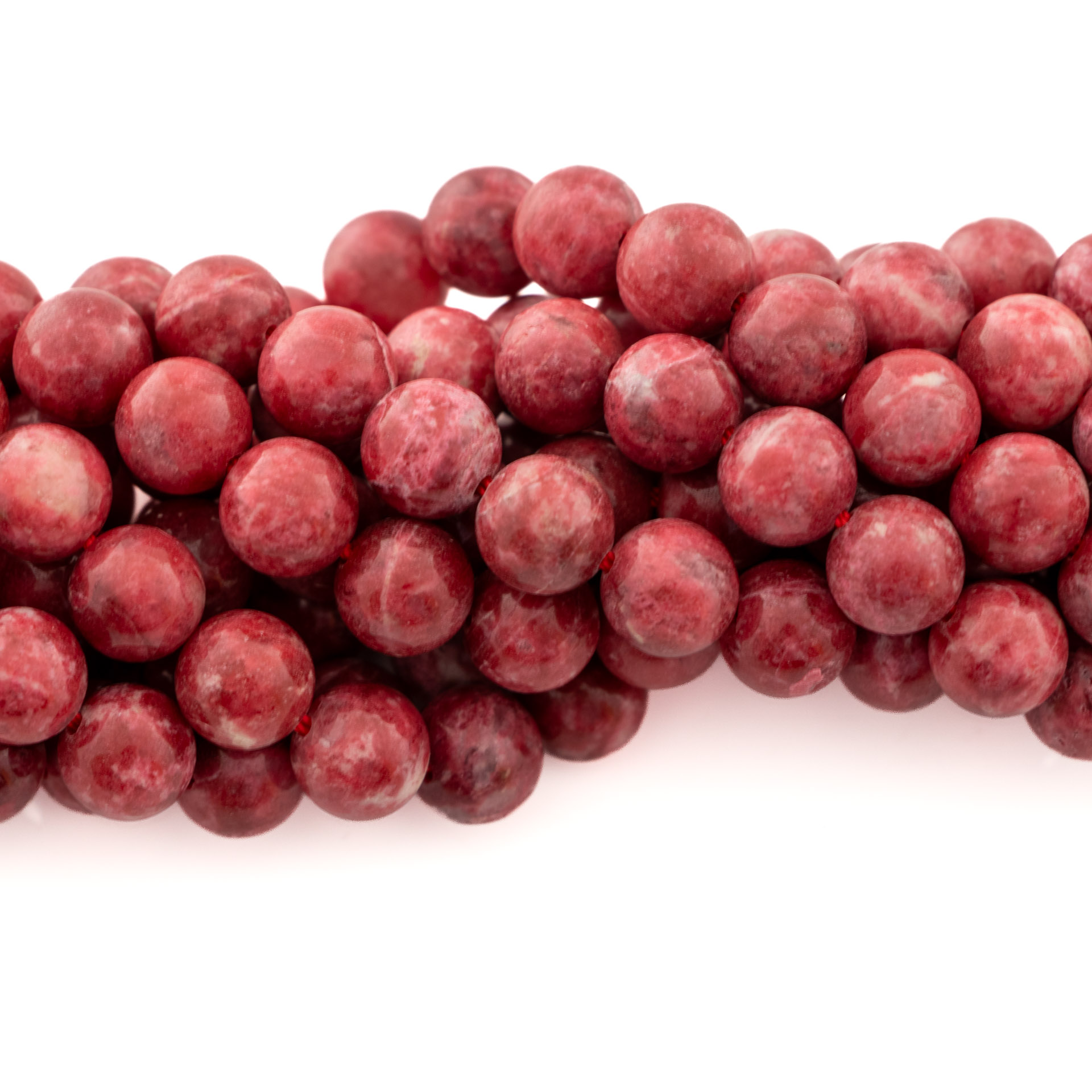 Thulite Bead Strand 8 mm - 1 pc