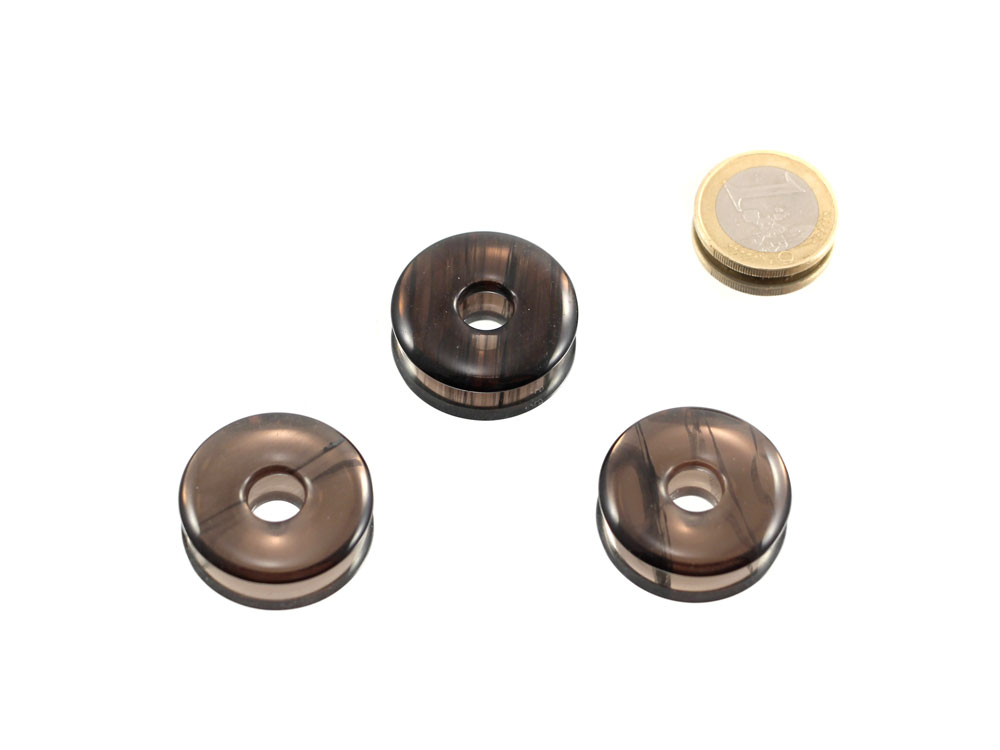 Midnight Lace Obsidian Jewelry Donut 30 mm