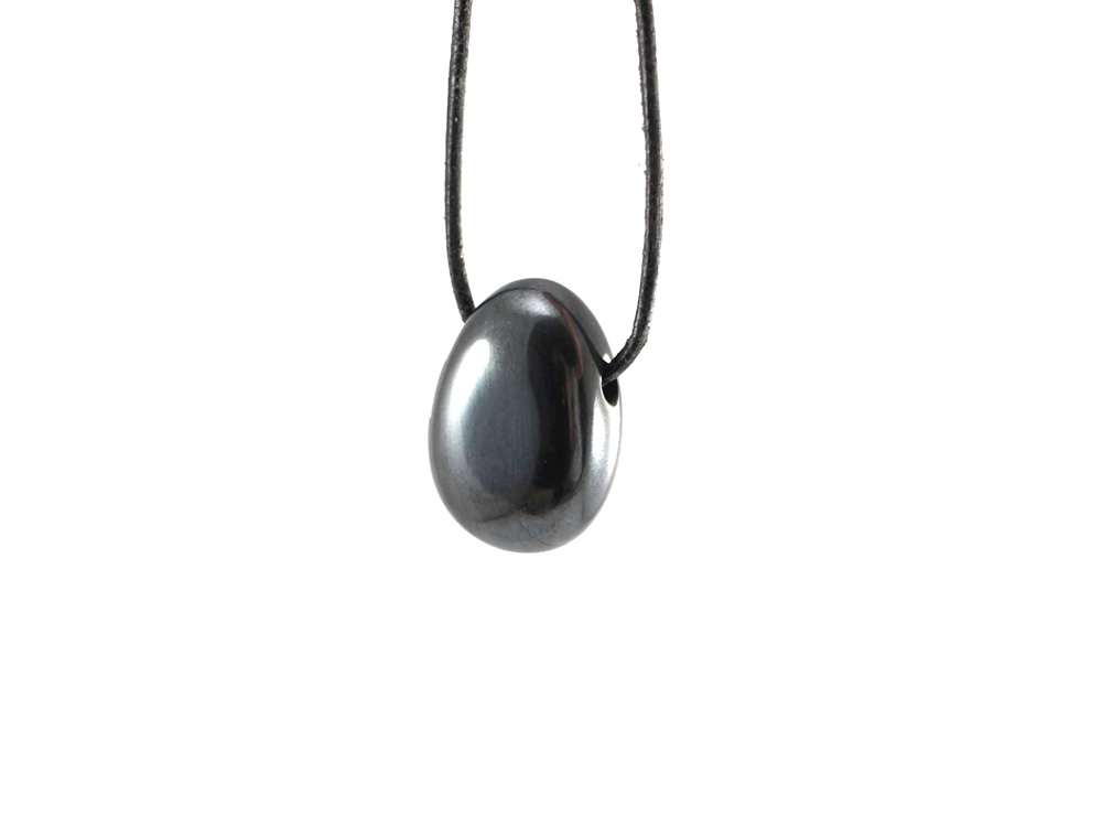 Hematite Drop Bead Pendant