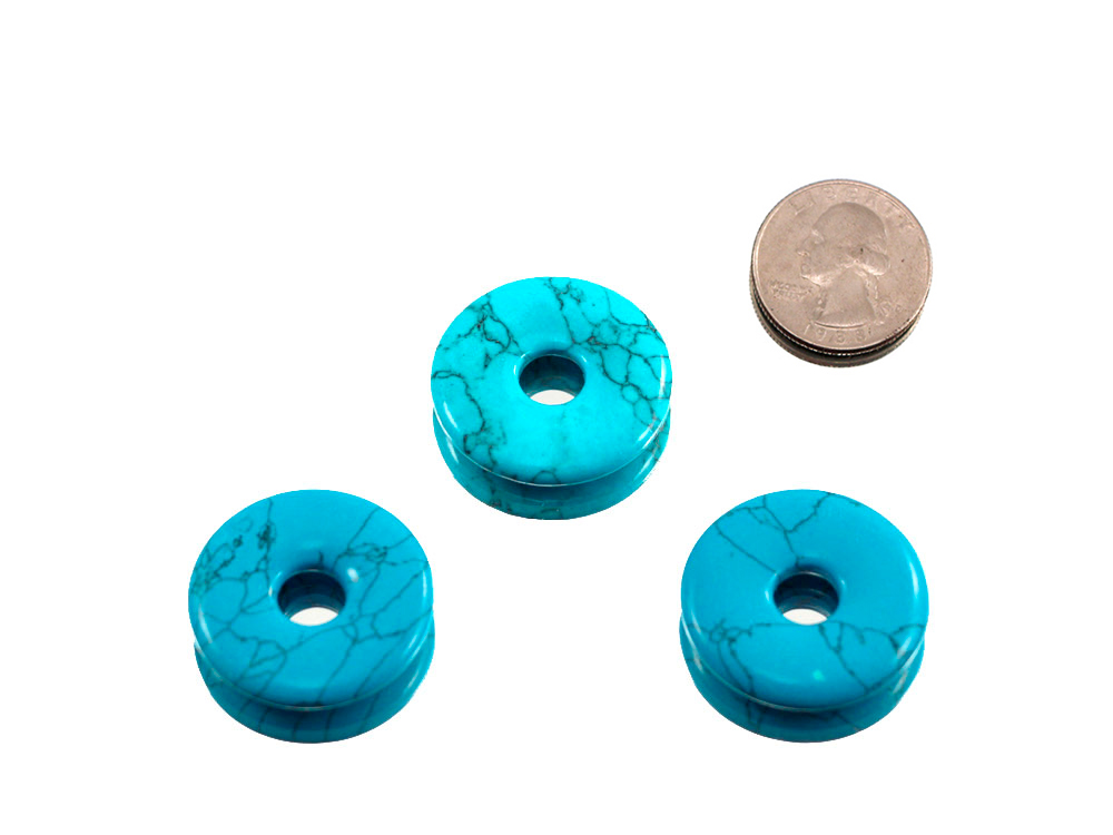 Turquoise (rec.) Jewelry Donut 30 mm - 1 pc