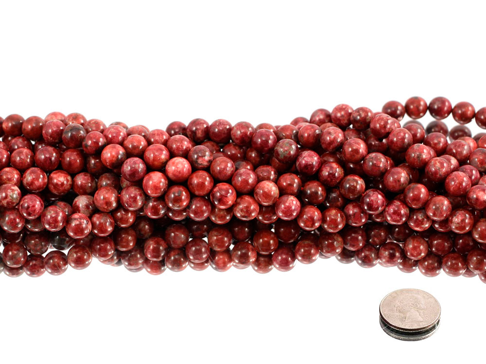Thulite Bead Strand 10 mm - 1 pc