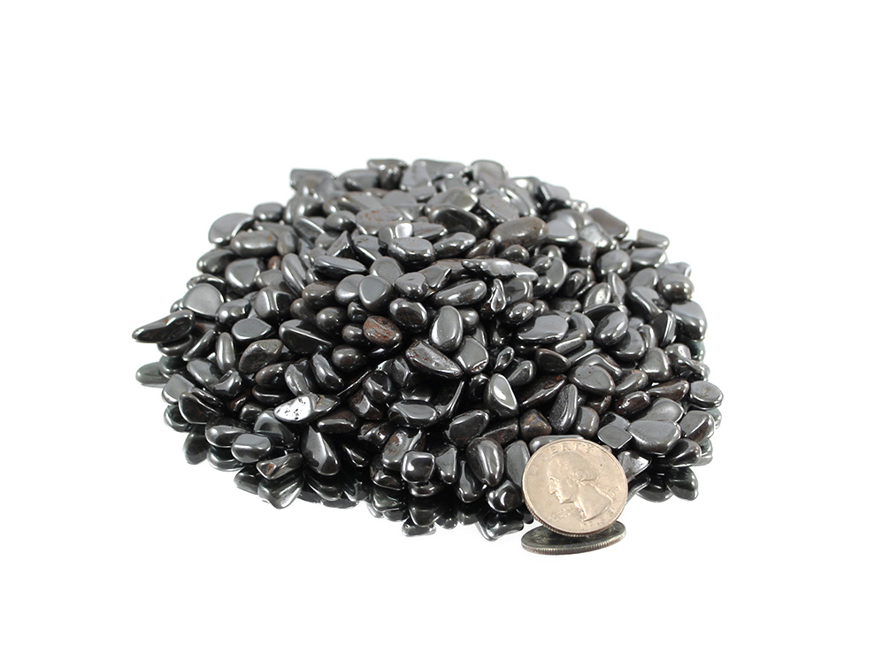 Hematite Tumbled Stone Mini - 1 lb