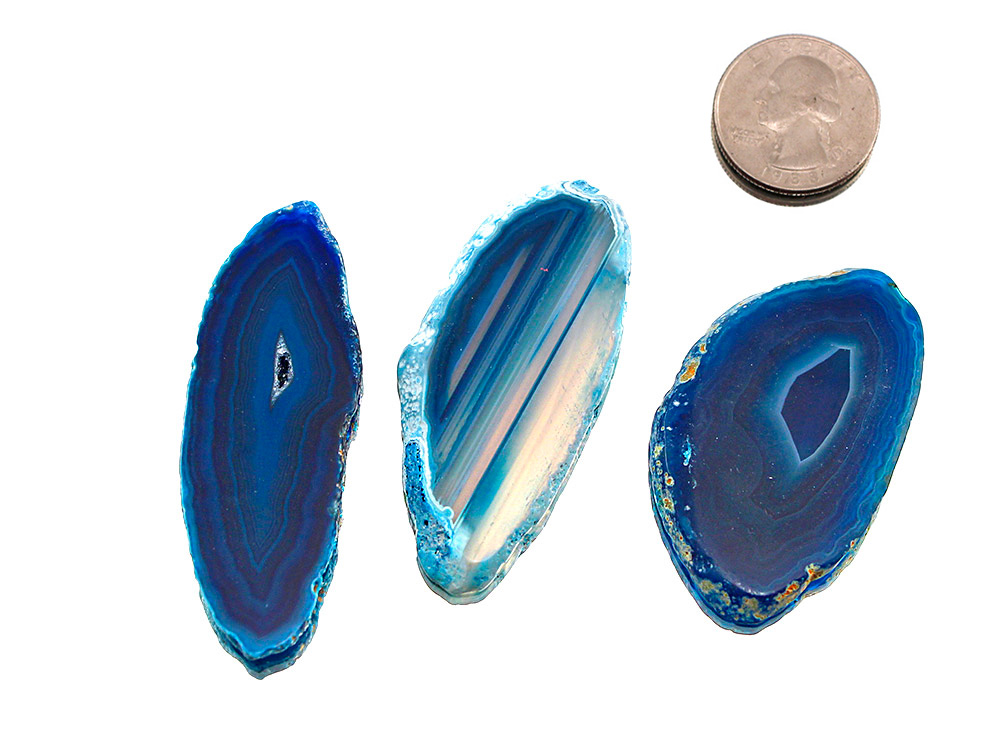 Agate Slices Blue Small - 1 pc