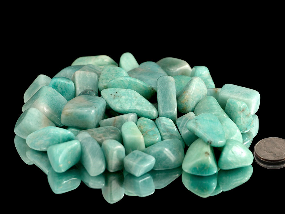 Amazonite Tumbled Stones - 1 lb