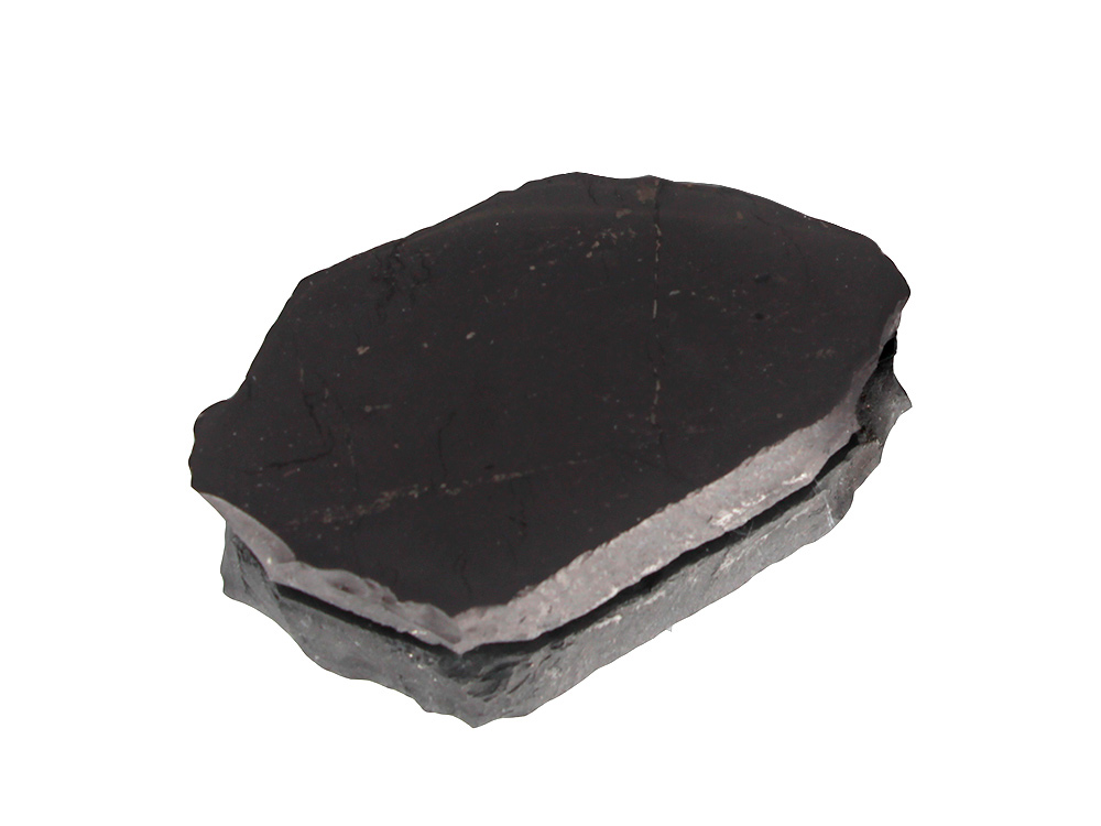 Shungite slab - natural edges - 1 pc