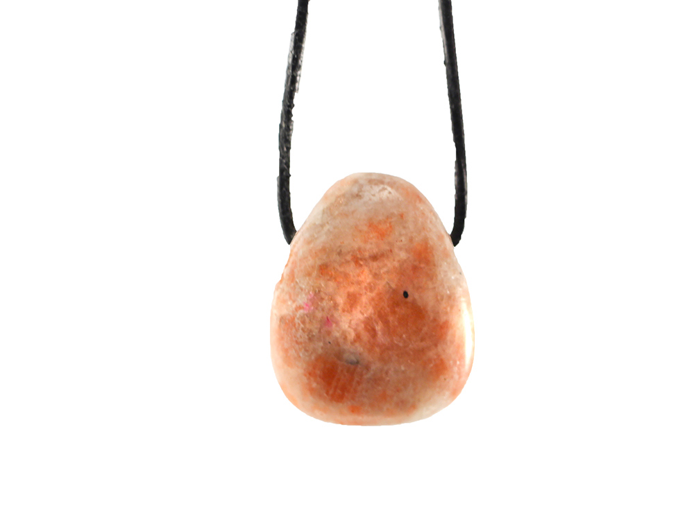 Sunstone Drop Bead Pendant