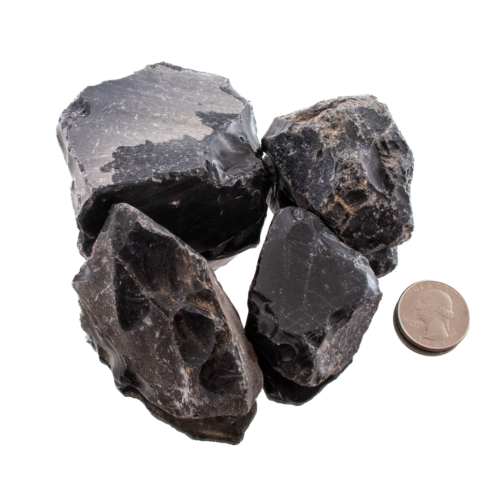 Rainbow Obsidian Rough Stones - 1 lb