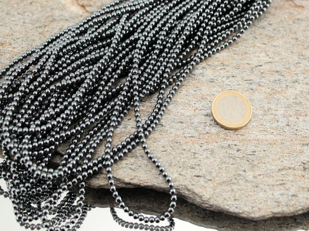 Hematite Bead Strand 3 mm - 1 pc