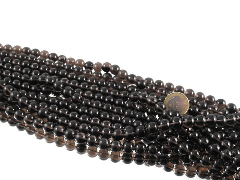 Midnight Lace Obsidian Bead Strand 10 mm