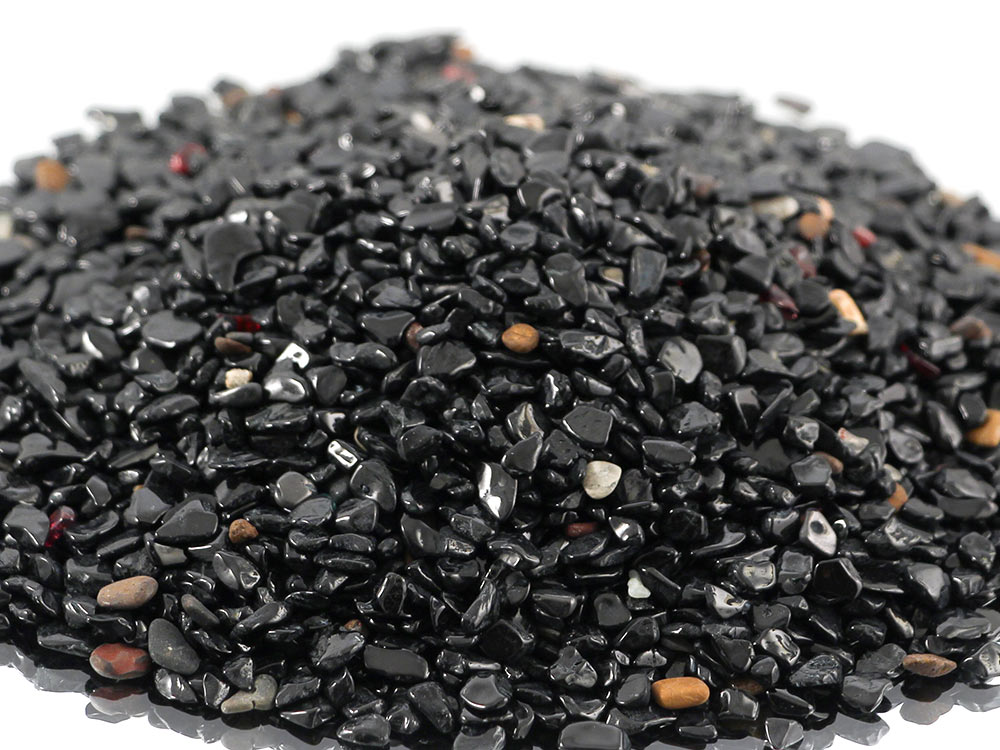 Black Tourmaline micro Tumbled Stones - 1 lb