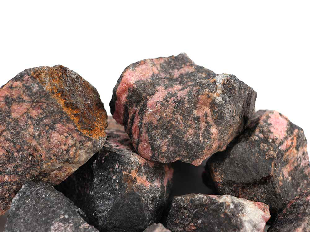 Rhodonite Rough Stones - 1 lb