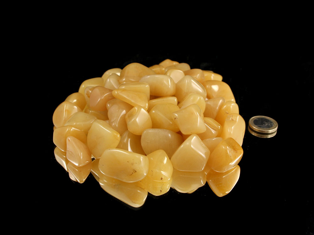 Yellow Aventurine Tumbled Stones - 1 lb